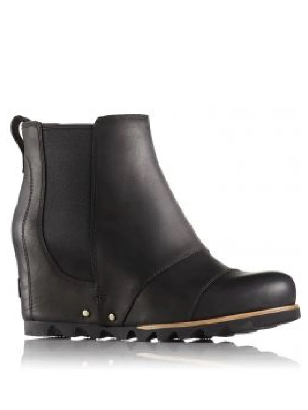 Sorel Joan of Arctic Lea Chelsea Boot Hidden Wedge Heel Leather Waterproof